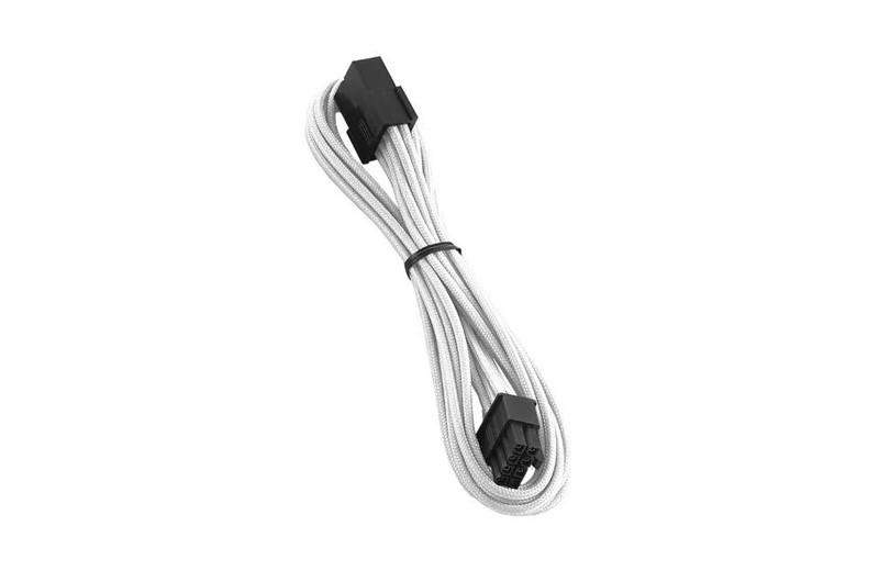 CableMod - ModFlex 8 Pin PCI-E Sleeved Cable Extensions - White - كابل